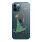 For iPhone 12 Pro Max Trendy Cute Christmas Patterned Case Clear TPU Cover Phone Cases(Merry Christmas Tree) - 1