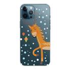 For iPhone 12 Pro Max Trendy Cute Christmas Patterned Case Clear TPU Cover Phone Cases(Stag Deer) - 1