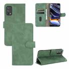 For OPPO Realme 7 Pro Solid Color Skin Feel Magnetic Buckle Horizontal Flip Calf Texture PU Leather Case with Holder & Card Slots & Wallet(Green) - 1