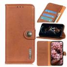 For Xiaomi Mi 10T 5G KHAZNEH Cowhide Texture Horizontal Flip Leather Case with Holder & Card Slots & Wallet(Brown) - 1