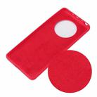 For Huawei Mate 40 Pro Pure Color Liquid Silicone Shockproof Full Coverage Case(Red) - 3