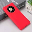 For Huawei Mate 40 Pro Pure Color Liquid Silicone Shockproof Full Coverage Case(Red) - 6