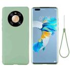 For Huawei Mate 40 Pro Pure Color Liquid Silicone Shockproof Full Coverage Case(Green) - 1
