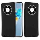 For Huawei Mate 40 Pro+ Pure Color Liquid Silicone Shockproof Full Coverage Case(Black) - 2