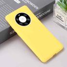 For Huawei Mate 40 Pro+ Pure Color Liquid Silicone Shockproof Full Coverage Case(Yellow) - 6