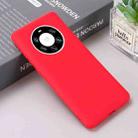 For Huawei Mate 40 Pro+ Pure Color Liquid Silicone Shockproof Full Coverage Case(Red) - 6