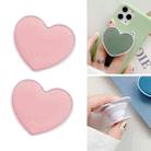 2 PCS Solid Color Love Airbag Phone Stand Ring Holder(Pink) - 1