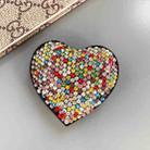 2 PCS Universal Love Flash Diamond Phone Folding Stand Ring Holder(Rainbow) - 2