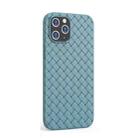 For iPhone 12 mini BV Woven All-inclusive Shockproof Case (Light Blue) - 1