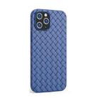 For iPhone 12 mini BV Woven All-inclusive Shockproof Case (Dark Blue) - 1