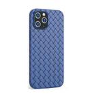 For iPhone 12 / 12 Pro BV Woven All-inclusive Shockproof Case(Dark Blue) - 1