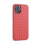 For iPhone 12 / 12 Pro BV Woven All-inclusive Shockproof Case(Red) - 1