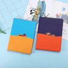 Contrast Color PU Leather Horizontal Flip Leather Case with Holder & Sleep / Wake-up Function For iPad mini (2019) & 4(Blue Yellow) - 3
