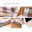 Plaid Pattern Horizontal Flip Leather Case with Holder & Sleep / Wake-up Function For iPad 9.7 (2018) & (2017)(Pink) - 5