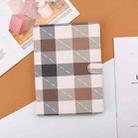 Plaid Pattern Horizontal Flip Leather Case with Holder & Sleep / Wake-up Function For iPad 9.7 (2018) & (2017)(Coffee) - 1