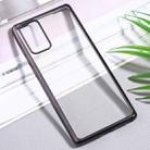 For Samsung Galaxy S20+ Ultra-thin Plating TPU Protective Soft Case(Black) - 1
