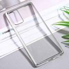 For Samsung Galaxy S20+ Ultra-thin Plating TPU Protective Soft Case(Silver) - 1