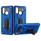 For Huawei P Smart 2020 Shockproof TPU + PC Protective Case with Holder(Blue) - 1