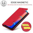 For iPhone 12 Pro Max LC.IMEEKE Strong Magnetism Ultra-thin Horizontal Flip Shockproof Matte TPU + PU Leather Case with Holder & Card Slots & Wallet(Red) - 4