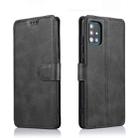 For Samsung Galaxy A71 Calf Texture Magnetic Buckle Horizontal Flip Leather Case with Holder & Card Slots & Wallet & Photo Frame(Black) - 1