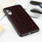 Crocodile Texture Leather Protective Case For OnePlus Nord(Brown) - 1