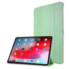 Silk Texture Horizontal Flip Magnetic PU Leather Case with Three-folding Holder & Sleep / Wake-up Function For iPad Air 2022 / 2020 10.9(Green) - 1