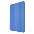Silk Texture Horizontal Flip Magnetic PU Leather Case with Three-folding Holder & Sleep / Wake-up Function For iPad Air 2022 / 2020 10.9(Blue) - 2