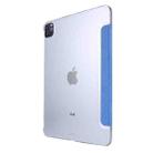 Silk Texture Horizontal Flip Magnetic PU Leather Case with Three-folding Holder & Sleep / Wake-up Function For iPad Air 2022 / 2020 10.9(Blue) - 3