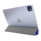 Silk Texture Horizontal Deformation Flip Leather Case with Three-folding Holder For iPad Air 2022 / 2020 10.9(Light Blue) - 7
