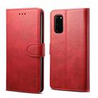 For Galaxy S20 FE GUSSIM Business Style Horizontal Flip Leather Case with Holder & Card Slots & Wallet(Red) - 1