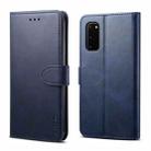 For Galaxy S20 FE GUSSIM Business Style Horizontal Flip Leather Case with Holder & Card Slots & Wallet(Blue) - 1