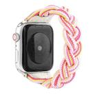 Elastic Woven Watch Band For Apple Watch Series 8&7 41mm / SE 2&6&SE&5&4 40mm / 3&2&1 38mm, Length:120mm(Rose Red Pink) - 1