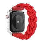 Elastic Woven Watch Band For Apple Watch Series 7 41mm / 6 & SE & 5 & 4 40mm / 3 & 2 & 1 38mm, Length:130mm(Red) - 1