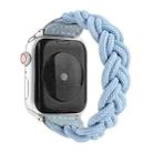 Elastic Woven Watch Band For Apple Watch Series 8&7 41mm / SE 2&6&SE&5&4 40mm / 3&2&1 38mm, Length:160mm(Sky Blue) - 1