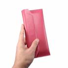 Magnetic Genuine Leather Horizontal Flip Protective Case for 6.1-6.7 inch Smartphones(Pink) - 1