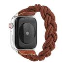 Elastic Woven Watch Band For Apple Watch Ultra 49mm&Watch Ultra 2 49mm / Series 9&8&7 45mm / SE 3&SE 2&6&SE&5&4 44mm / 3&2&1 42mm, Length:120mm(Coffee) - 1