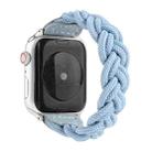 Elastic Woven Watch Band For Apple Watch Ultra 49mm&Watch Ultra 2 49mm / Series 9&8&7 45mm / SE 3&SE 2&6&SE&5&4 44mm / 3&2&1 42mm, Length:120mm(Sky Blue) - 1
