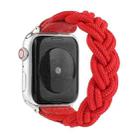 Elastic Woven Watch Band For Apple Watch Series 7 45mm / 6 & SE & 5 & 4 44mm / 3 & 2 & 1 42mm, Length:150mm(Red) - 1