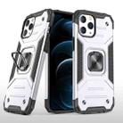 For iPhone 12 Pro Max Magnetic Armor Shockproof TPU + PC Case with Metal Ring Holder - 1