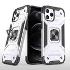 For iPhone 12 / 12 Pro Magnetic Armor Shockproof TPU + PC Case with Metal Ring Holder - 1