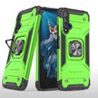 For Huawei Honor 20 Magnetic Armor Shockproof TPU + PC Case with Metal Ring Holder(Green) - 1