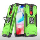 For Xiaomi Redmi 8A Magnetic Armor Shockproof TPU + PC Case with Metal Ring Holder(Green) - 1