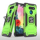 For LG K50S Magnetic Armor Shockproof TPU + PC Case with Metal Ring Holder(Green) - 1