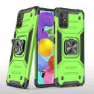 For Samsung Galaxy A51 5G Magnetic Armor Shockproof TPU + PC Case with Metal Ring Holder(Green) - 1