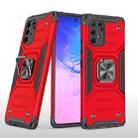 For Samsung Galaxy S10 Lite / A91 Magnetic Armor Shockproof TPU + PC Case with Metal Ring Holder(Red) - 1