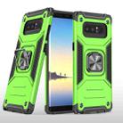 For Samsung Galaxy Note 8 Magnetic Armor Shockproof TPU + PC Case with Metal Ring Holder(Green) - 1