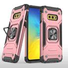 For Samsung Galaxy S10e Magnetic Armor Shockproof TPU + PC Case with Metal Ring Holder(Rose Gold) - 1