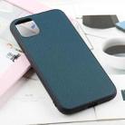 For iPhone 11 Pro Bead Texture Genuine Leather Protective Case (Green) - 1