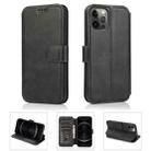 For iPhone 12 / 12 Pro Shockproof PU + TPU Leather Case with Card Slots & Holder & Photo Frame & Wallet(Black) - 1