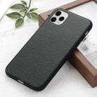 For iPhone 12 mini Litchi Texture Genuine Leather Folding Protective Case (Green) - 1